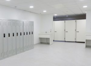 Salle de vestiaire du PERF