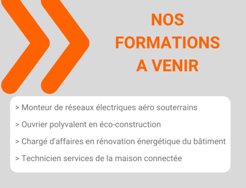 NOS FORMATIONS A VENIR !