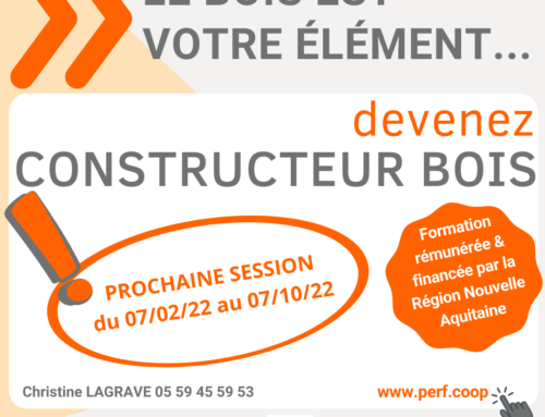 C’est encore possible >> FORMATION COnstructeur BOis